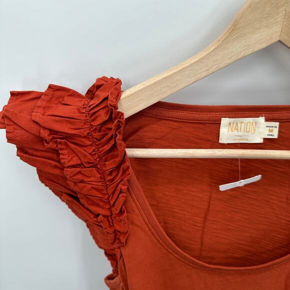 NATION LTD x Evereve NWT Everleigh Dress in Cayenne // M - Picture 8 of 14